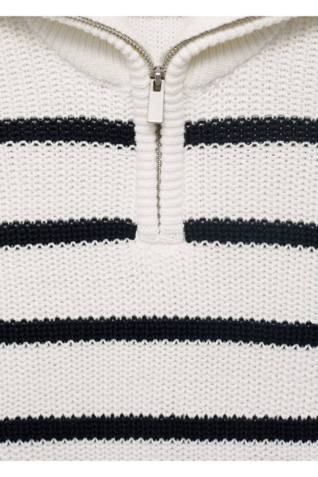 Perkins yakalı triko yelek - 5