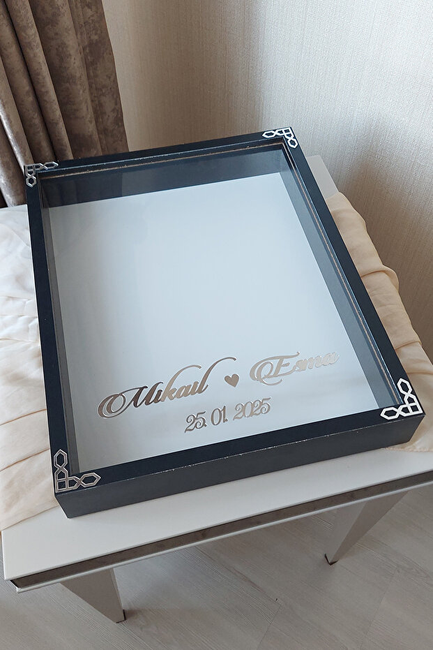 إطار ذكريات وردي مقاس 40 × 50 سم! إطار عميق بدون LED! إطار ذاكرة الورد - لباقات الزفاف - 2