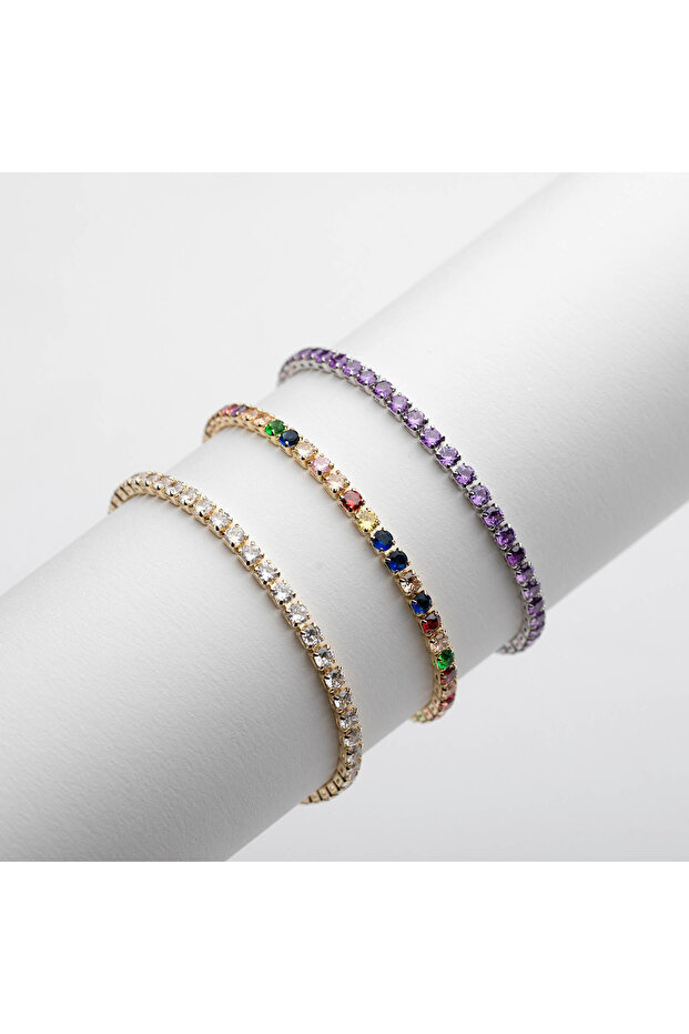 Set 3 Brățări Tennis Crystal - 1