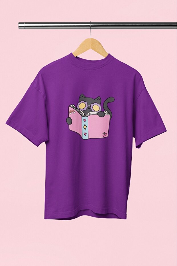 Men/Women Cat7 Transfer Printed Round Neck Short Sleeve T-Shirt