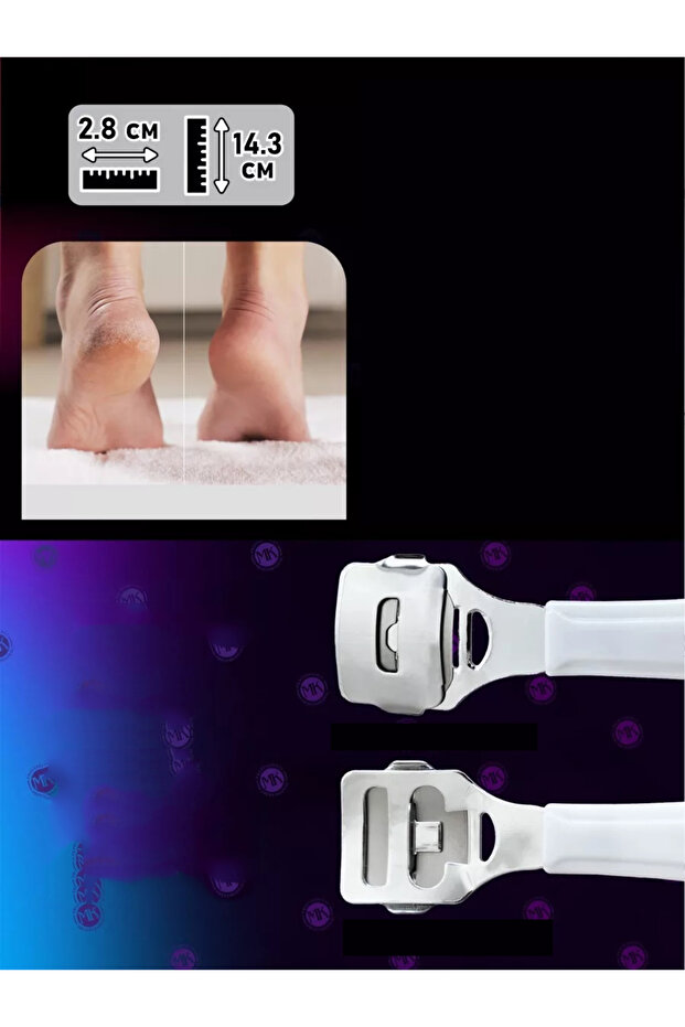 Raspa Aleti - Jiletli Ayak Topuk Törpüsü 2 adet Solingen Profesyonel 721900 - 3