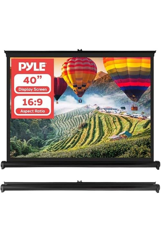 MUARTSHOP Upgraded 2018 Portable Projector Screen - Mobile Projection Screen Stand, Lightweight Carr - 2