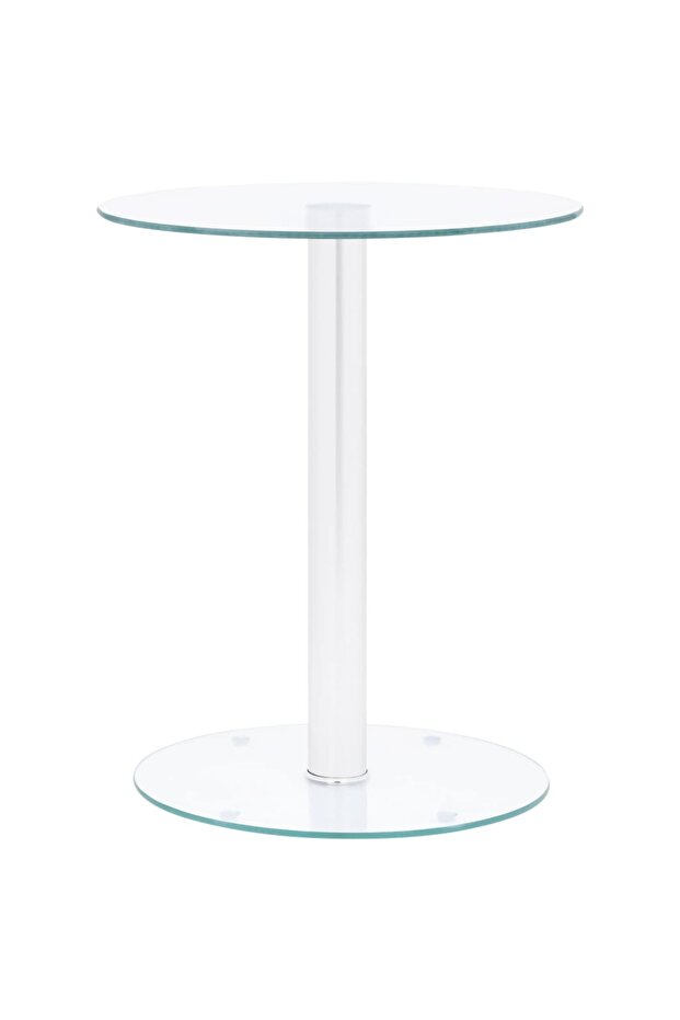 Coffee Table Transparent 40 cm Tempered Glass