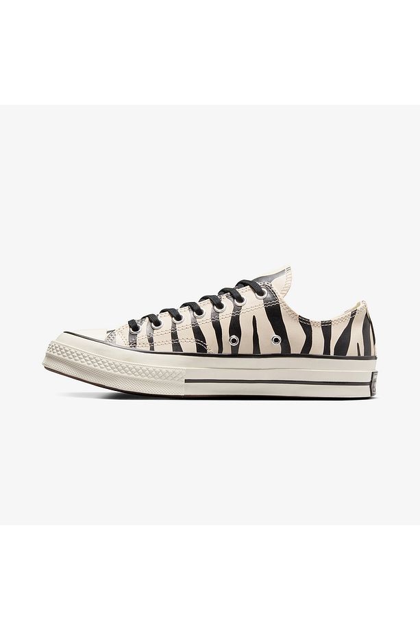 Chuck 70 Zebra Print Unisex Bej Sneaker - 4