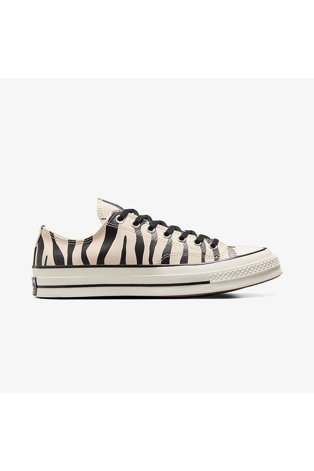 Chuck 70 Zebra Print Unisex Bej Sneaker - 1