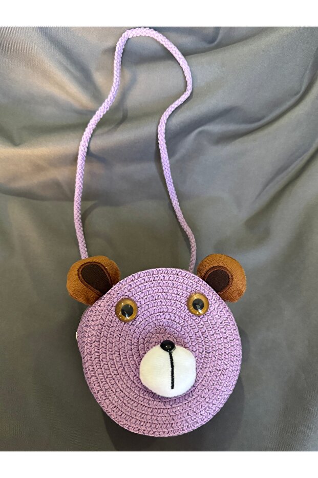 Çocuk Askılı Hasır Çanta - 3