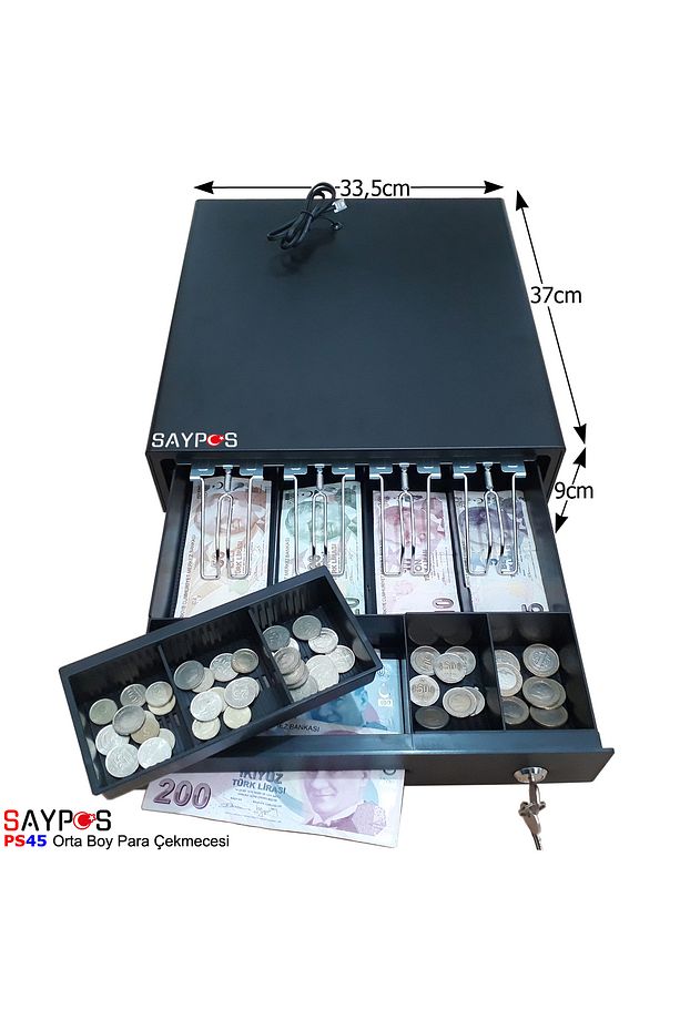 Verifone MX915 ve İngenico iDE280-iWE280-Move5000F Marka Yazarkasalarla Uyumlu Para Çekmecesi - 2
