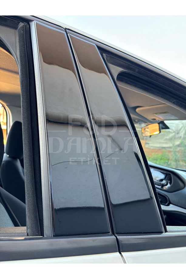 Fiat Egea Kapı Direği Parlak Siyah Sütün Kaplama PianoBlack Maun Uygulama 1. Kalite Ürün - 3