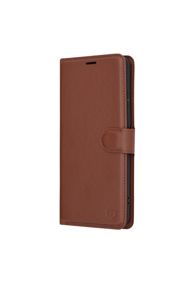 OnePlus 12 Case - Leather Folio - Brown - 4