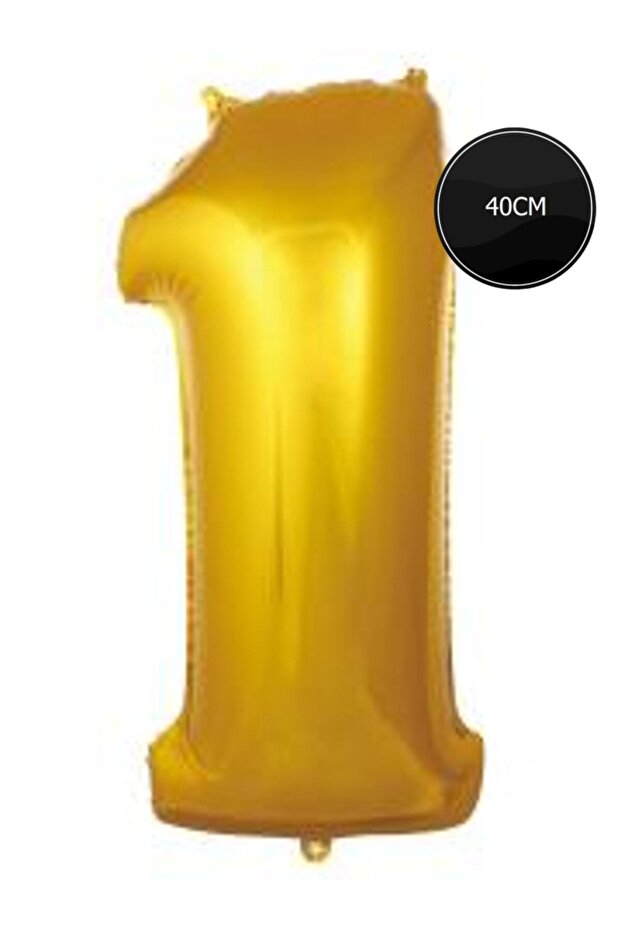 40cm Number 1 Foil Balloon Gold
