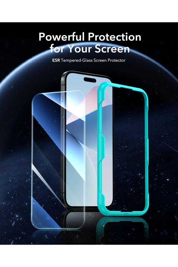 iphone 16 Pro Anti-Static Temperli Full Cam Ekran Koruyucu 2 Adet - 2