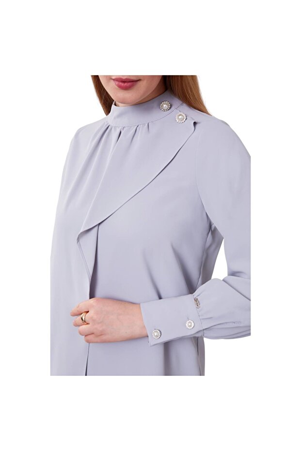 Taş İşlemeli Bluz - 5