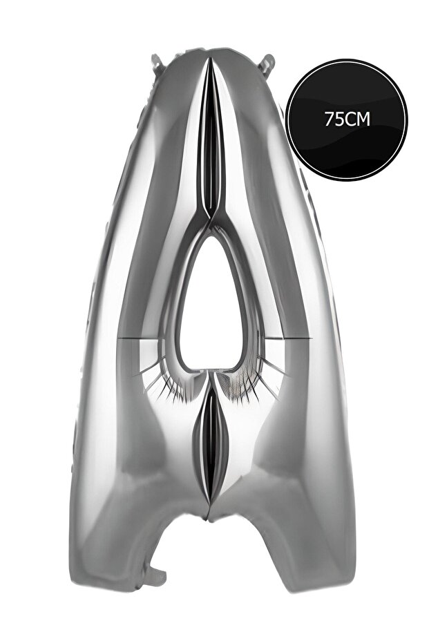 75cm Letter a Foil Balloon Silver