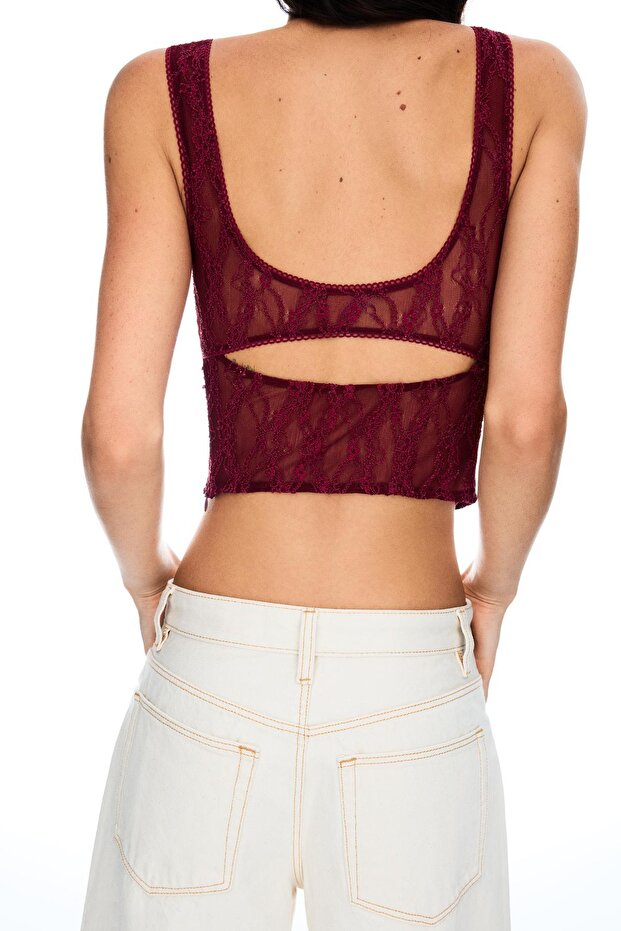 Dantelli askılı top - 3