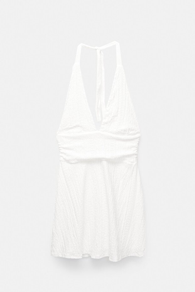 Beyaz kısa elbise - 6