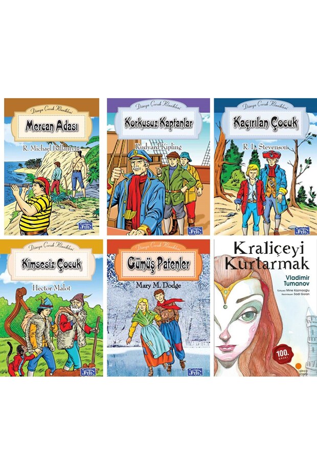 Kraliçeyi Kurtarmak Vladimir Tumanov and parıltı yayınları 6 Book Sets