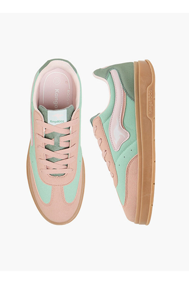 Women's Colourblock Lace-Up Sneakers