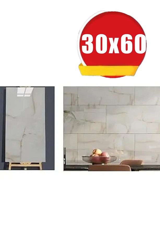 30x60 Cm Soft Mermer Desenli Kendinden Yapışkanlı Duvar Köpük Banyo Wc Kaplama Panel - 6