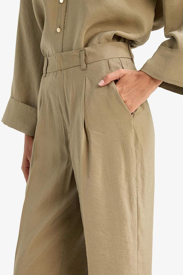 Wide Leg Yüksek Bel Geniş Paça Modal Pantolon F7637AX25AU - 6