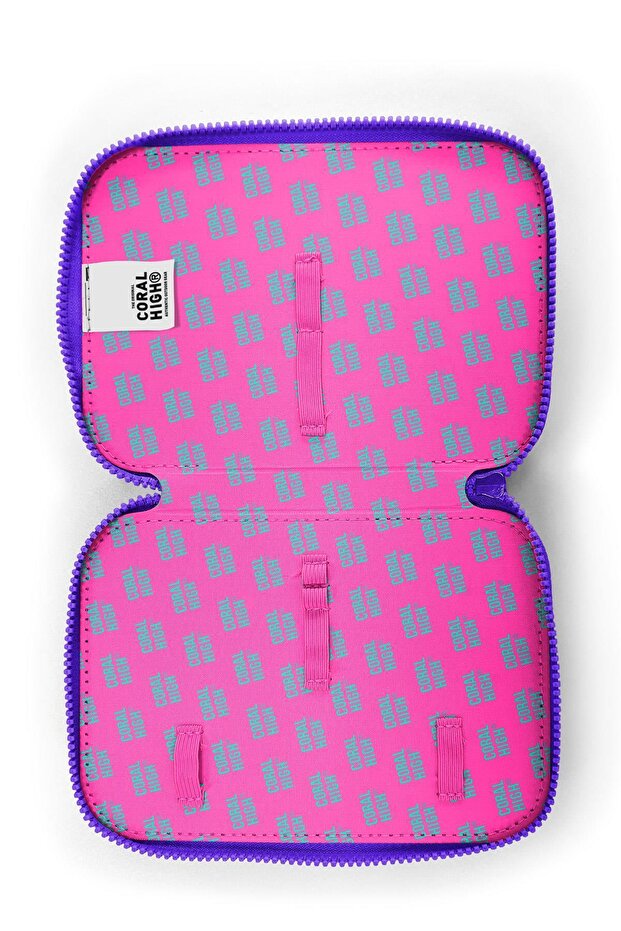 حقيبة أقلام مزدوجة الطبقات منقوشة - 5