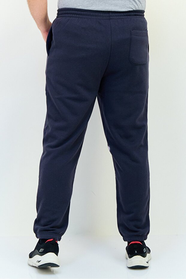 بنطال رياضي رجالي بشعار العلامة التجارية، رمادي غامق - 3