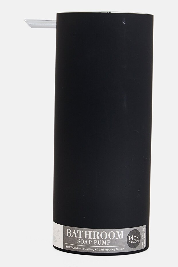 موزع صابون سهل الضخ ذو ملمس ناعم، أسود - 1