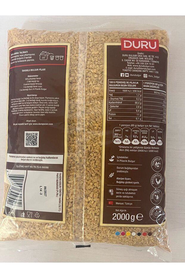 İRİ PİLAVLIK BULGUR 2000GR - 2