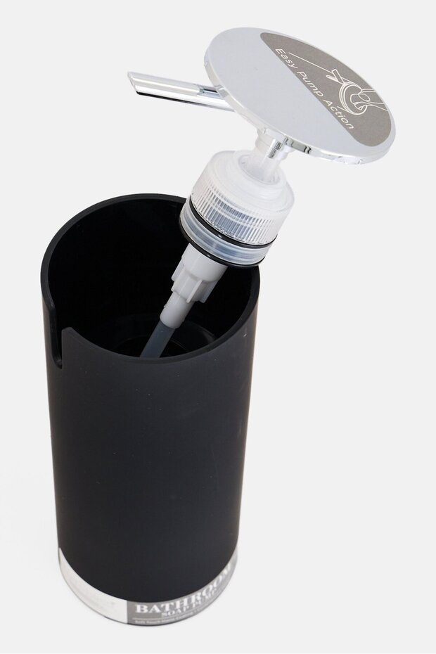 موزع صابون سهل الضخ ذو ملمس ناعم، أسود - 2