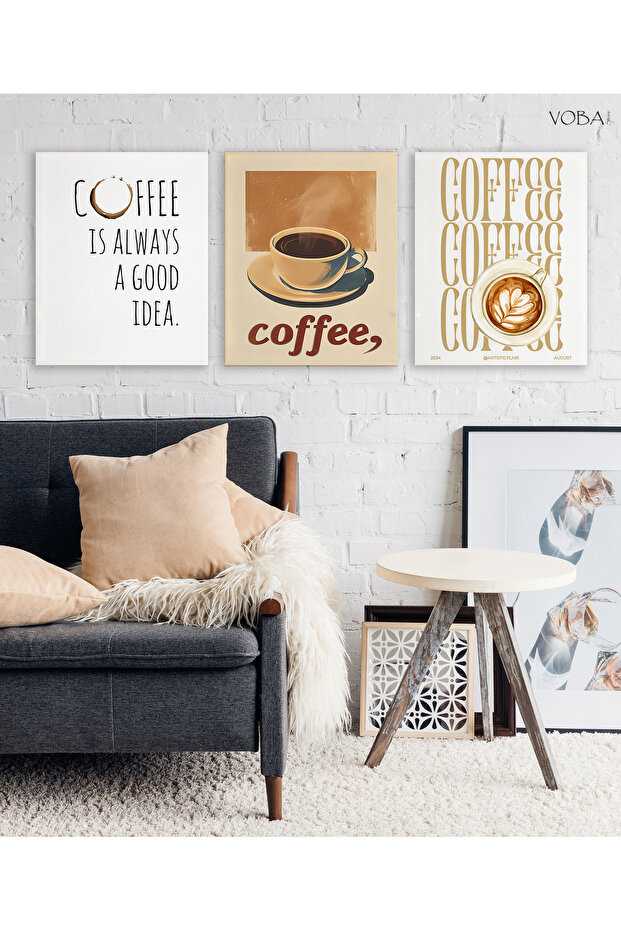 3 Pcs Mdf Coffee Table Set - 1