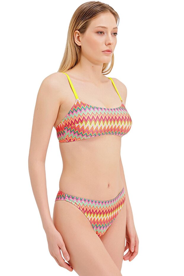 Desenli Bikini Üst - 3