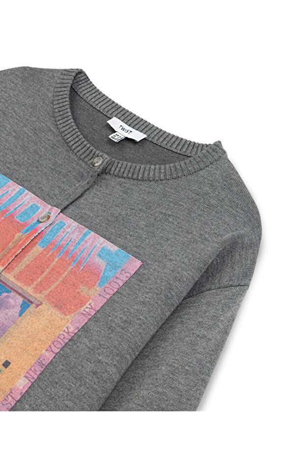 GÖRSEL BASKILI TRİKO HIRKA - 4