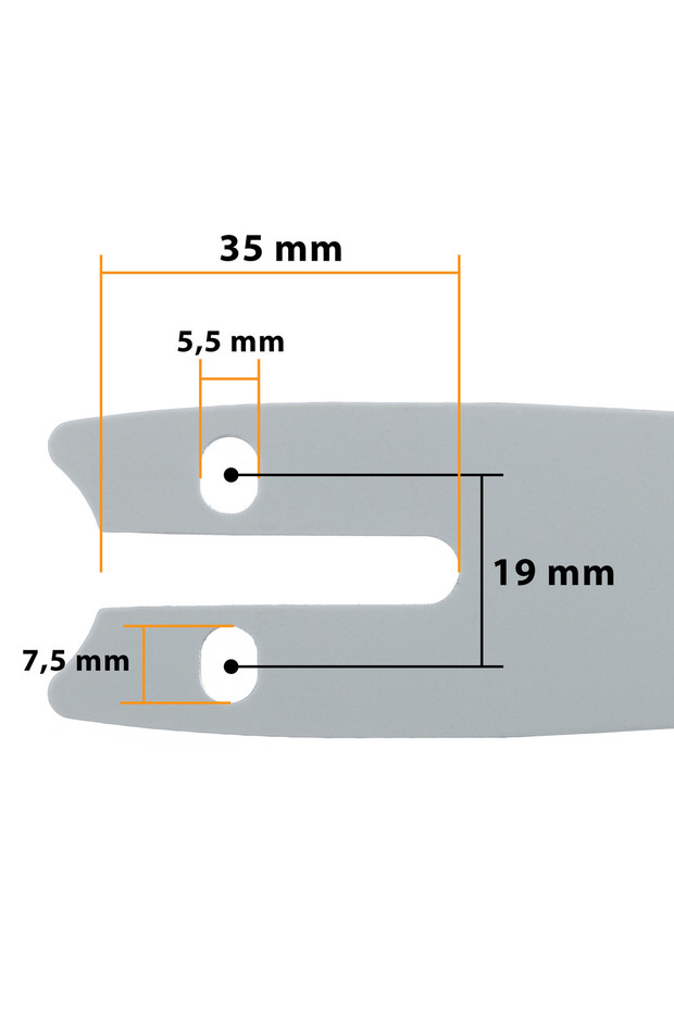 Prowadnica do piły 4" - 3