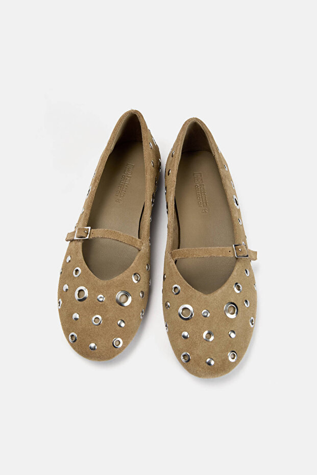 Zımbalı deri babet - 3