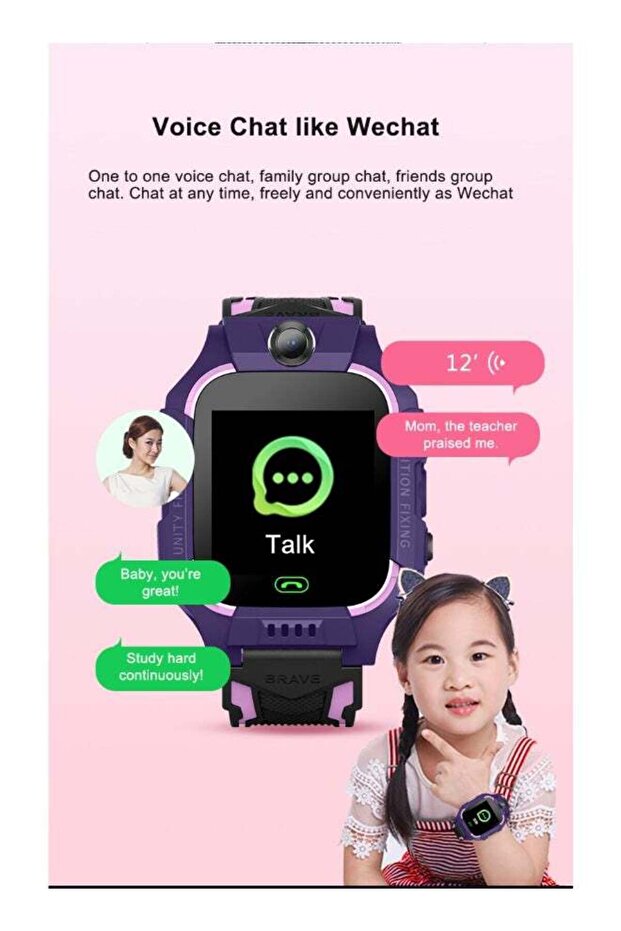 Nabi Kids Smartwatch GPS With Camera Midnight PURPLE