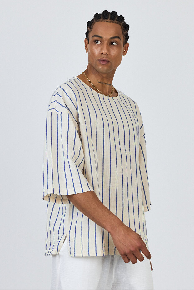 Fakir Kol Oversize Basic T-shirt AG-Y36104LNS - 2