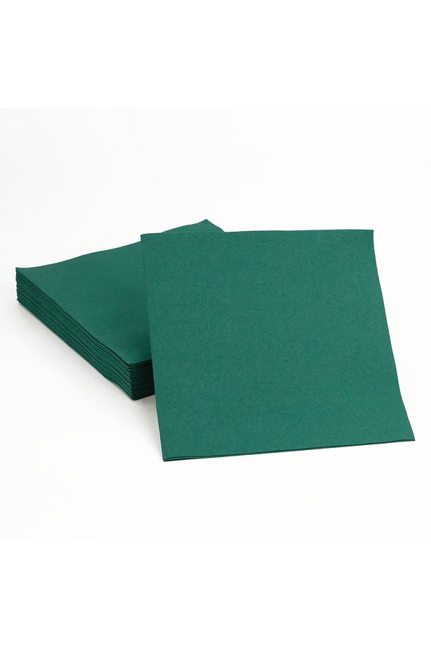Yeşil Kumaş Dokulu Peçete 40x40 1/4 50'li Paket - 2
