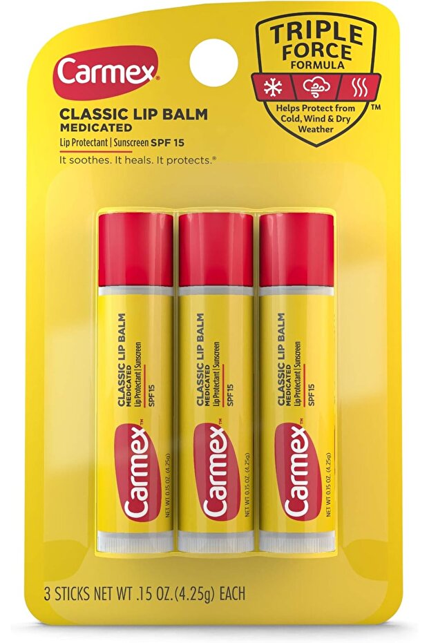 Lip Balm Moisturizing Original, 0.15 oz (3 Count)