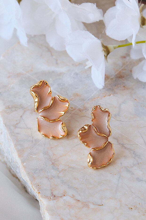 أقراط من أوراق المينا - 1