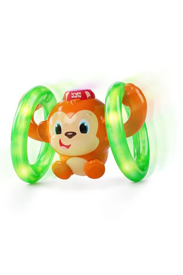 Bright Starts Roll & Glow Monkey Toy, 6-36 Months