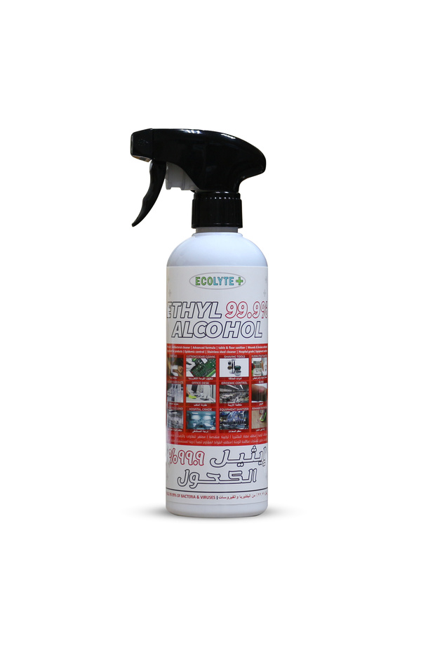 Ethyl Alcohol 99.9% Solution Liquid, Antiseptic Advanced Formula For multipurpose Germs - 500 ml