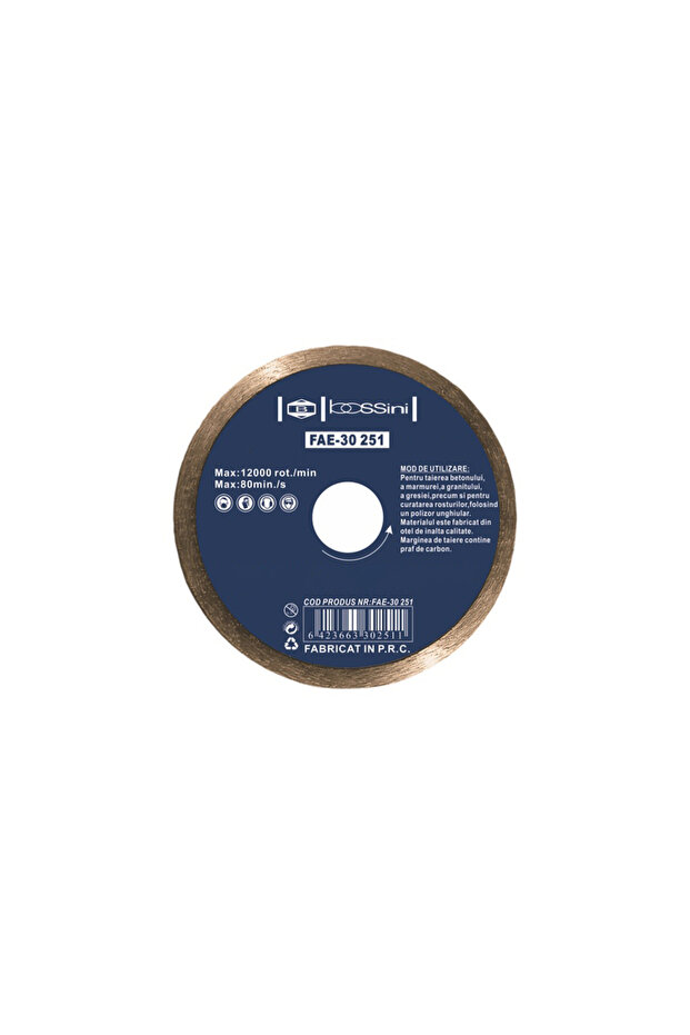 Continuous diamond blade, 180 mm