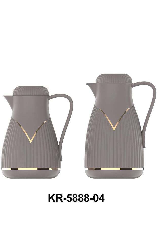طقم ترمس شاي سعة 1.6 لتر