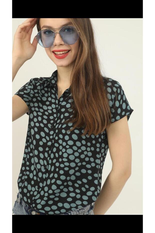 Padded Patterned Bat Shirt - 1