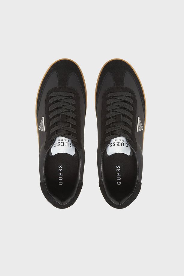Wiman Logolu Hakiki Deri ve Süet Detaylı Sneaker Ayakkabı FMTWIMLEA12 Erkek AYAKKABI FMTWIM LE - 4