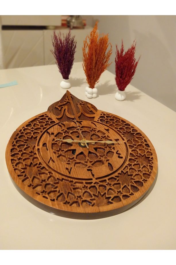 Ahşap Oyma Saat - 3