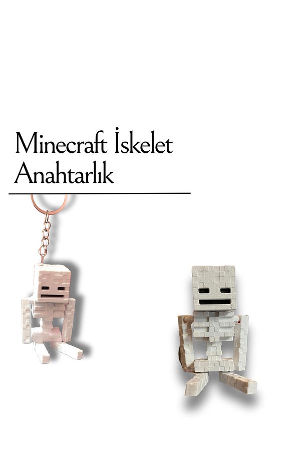 Minecraft İskelet Anahtarlık Skeleton - 1