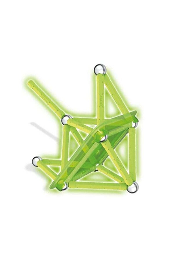 Glow - 30-Piece Glow-In-The-Dark Magnetic Building Set, Certified Stem Construction Toy