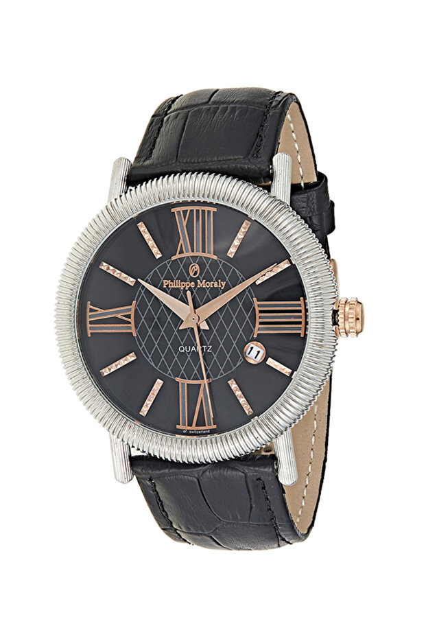 of Switzerland Men's Leather Analog Watch