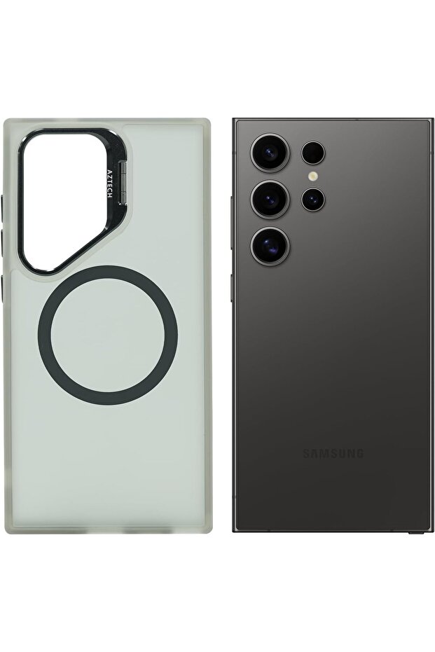 Magnetic Case for Samsung Galaxy S23 Ultra 5G 6.8-Inch Compatible with MagSafe Ring Camera