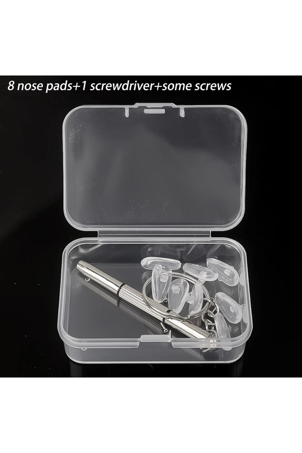 8pcs 20Pcs/Set Silicone Glasses Nose Pad Airbag Soft Air Non-Slip Air Cushion Boles with Screws Scre
